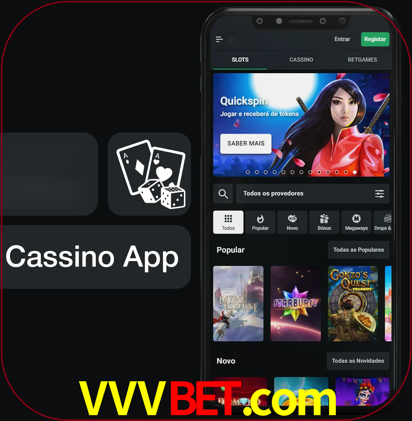 Jogue jogos de cassino e ganhe.