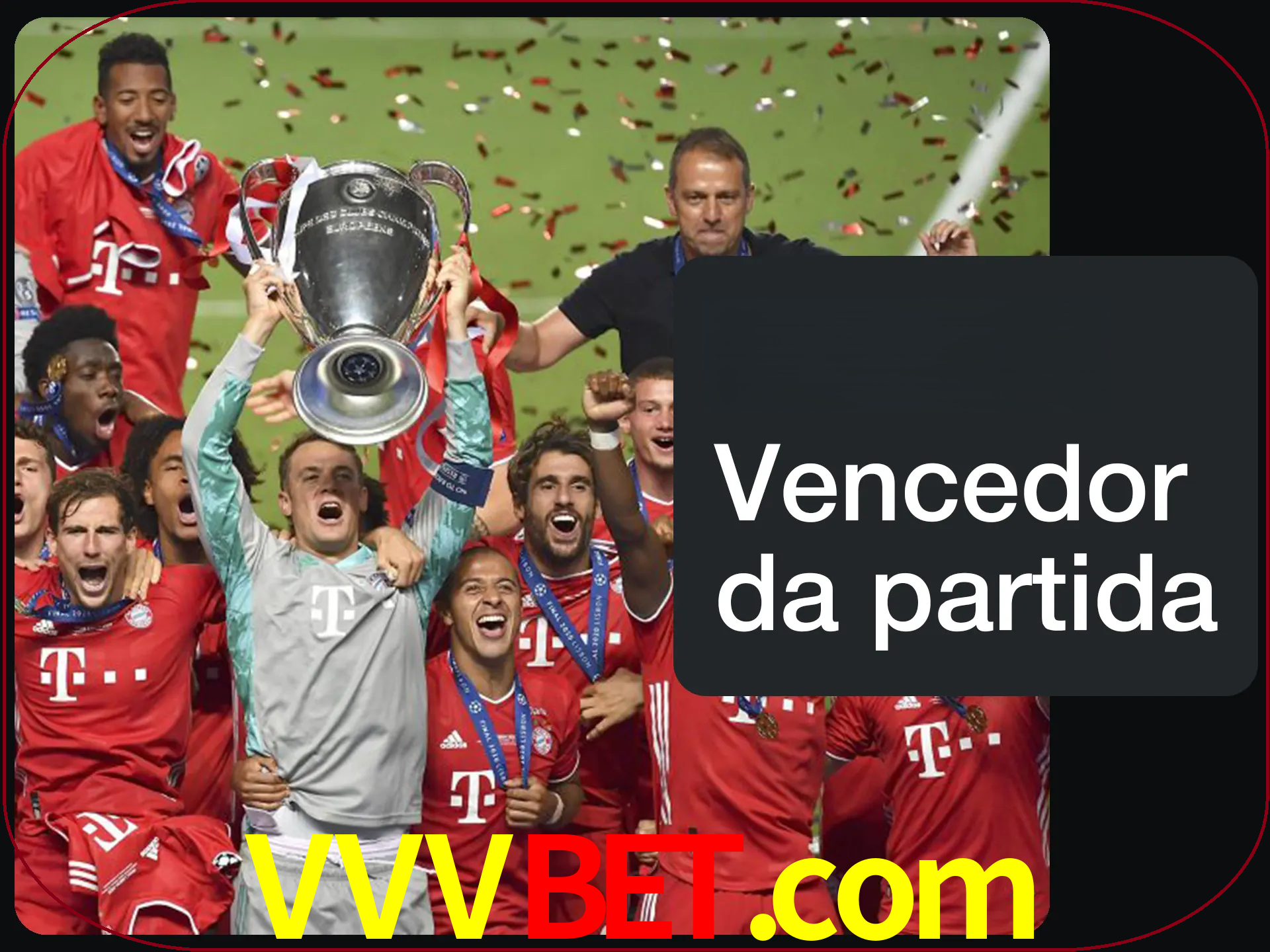 Aposte no vencedor e ganhe uma grande quantia de dinheiro.