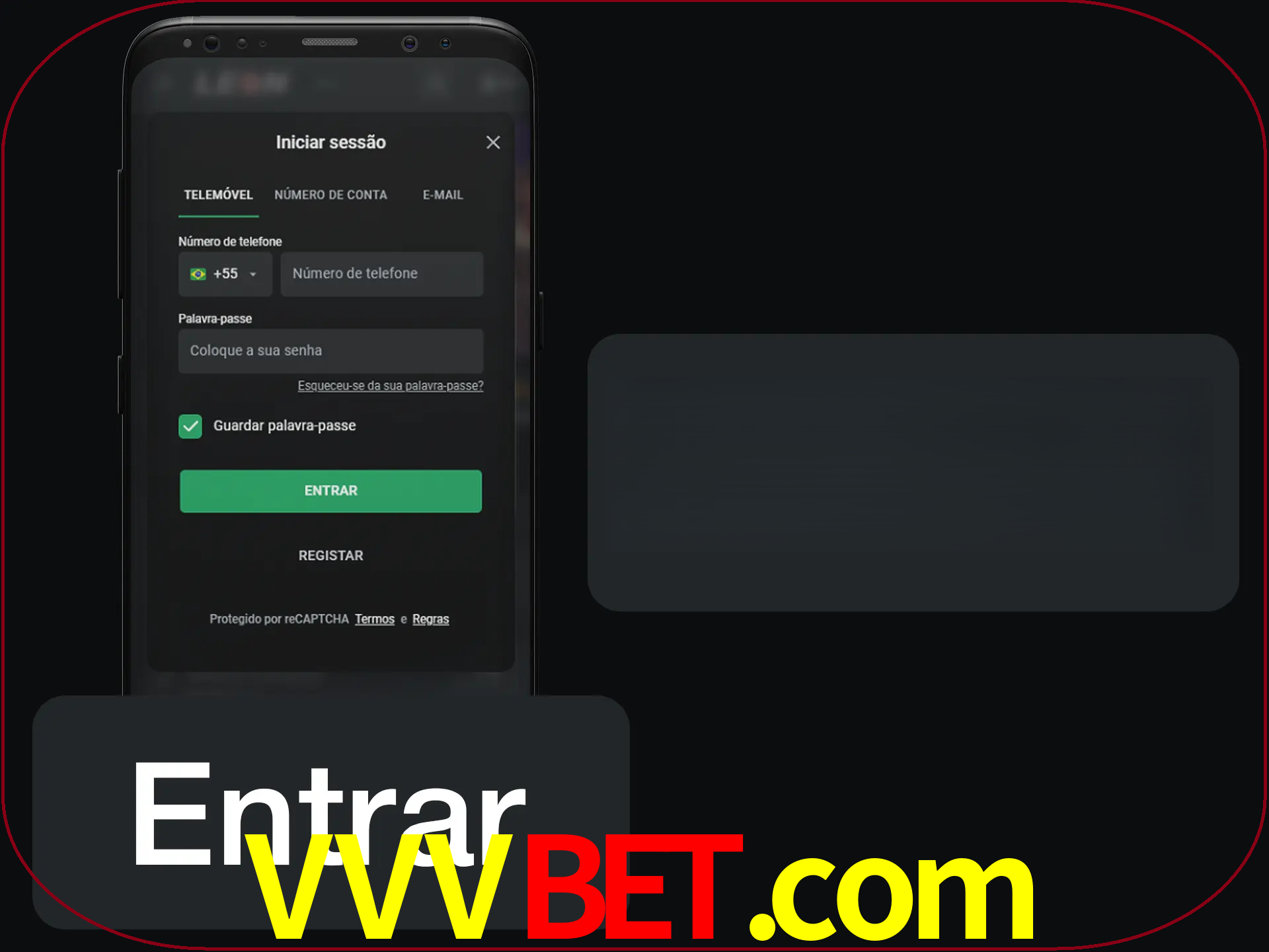 Faça o login para começar a apostar e jogar no cassino.