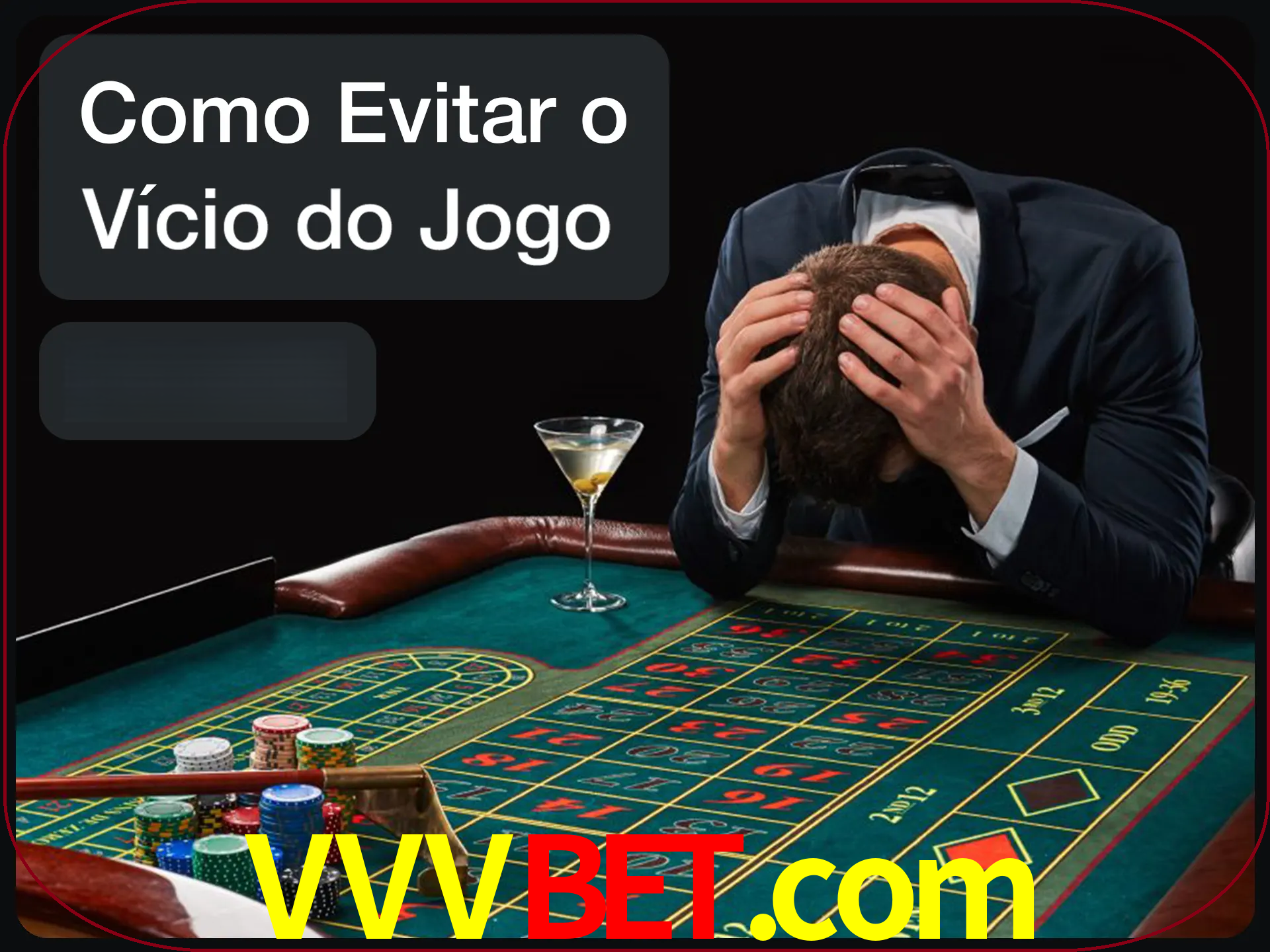 Você é responsável por cada uma de suas apostas.